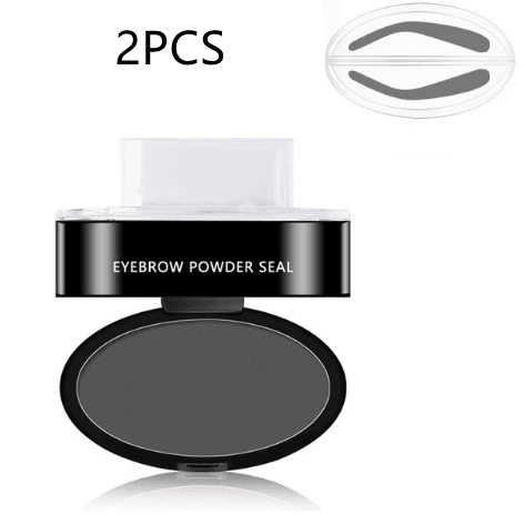 Eyebrow Powder Stamp Tint Stencil Kit Cosmetics Professional Makeup Waterproof Eye Brow Stamp Lift Eyebrow Enhancers Stencil Kit - Nioor