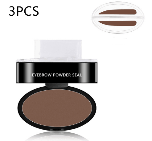 Eyebrow Powder Stamp Tint Stencil Kit Cosmetics Professional Makeup Waterproof Eye Brow Stamp Lift Eyebrow Enhancers Stencil Kit - Nioor