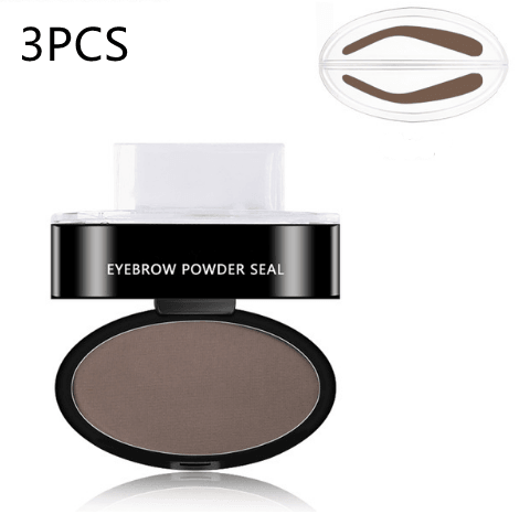 Eyebrow Powder Stamp Tint Stencil Kit Cosmetics Professional Makeup Waterproof Eye Brow Stamp Lift Eyebrow Enhancers Stencil Kit - Nioor