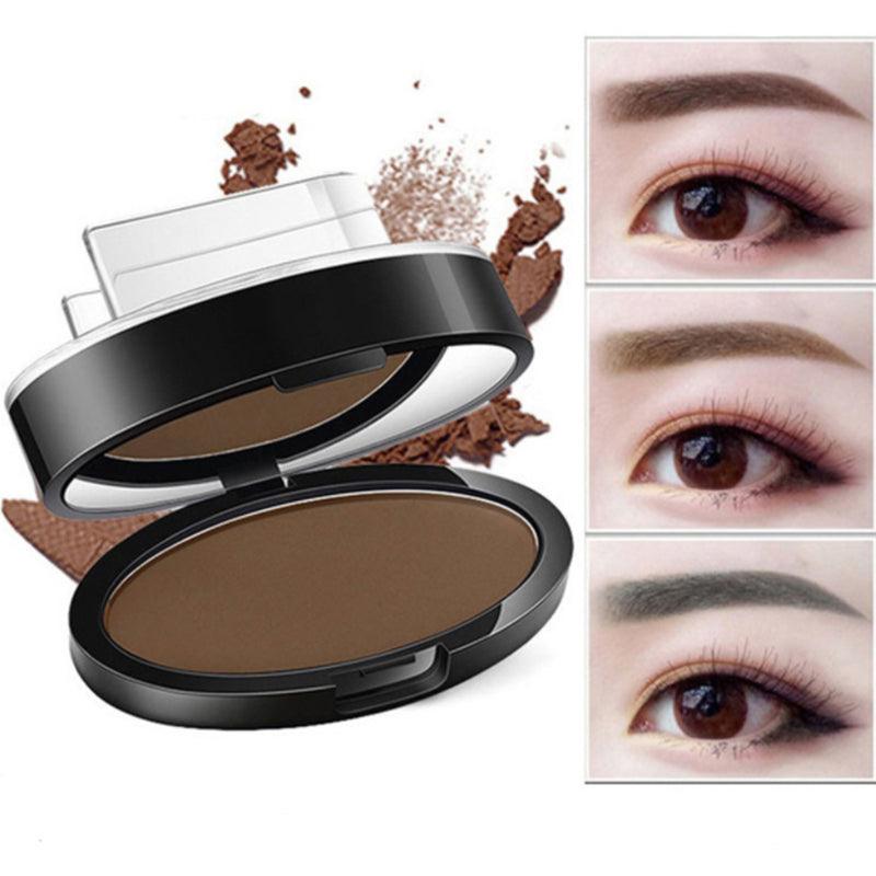 Eyebrow Powder Stamp Tint Stencil Kit Cosmetics Professional Makeup Waterproof Eye Brow Stamp Lift Eyebrow Enhancers Stencil Kit - Nioor