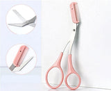 Eyebrow Trimming Knife With Comb Curved Moon Small Beauty Supplies Gadgets - Nioor