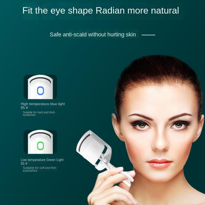 Eyelash Curler Portable Electric Heated Comb Eye Lash Long Lasting Eyelashes Curls Thermal Eyelash Curler Makeup Tools Heated Eyelash Curlers,Rechargeable Electric Eyelash Curler,Handheld Eyelash Heat - Nioor