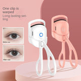 Eyelash Curler Portable Electric Heated Comb Eye Lash Long Lasting Eyelashes Curls Thermal Eyelash Curler Makeup Tools Heated Eyelash Curlers,Rechargeable Electric Eyelash Curler,Handheld Eyelash Heat - Nioor