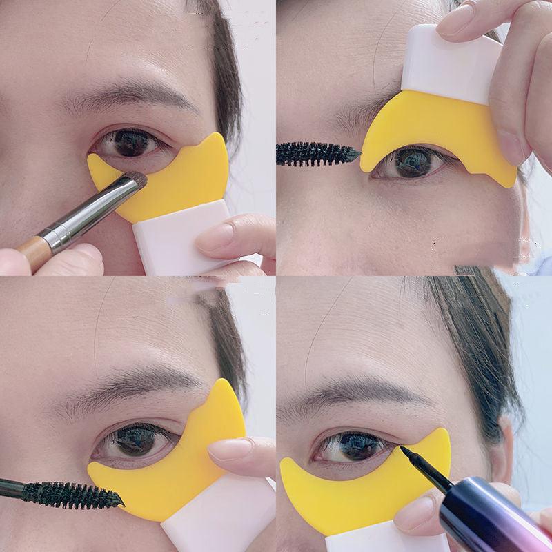 Eyelash Eyeliner Stencil Model Eye Mascara Comb Stencil Model Beginner Eye Makeup Helper Applicator Guide Card Tool Easy Wash - Nioor
