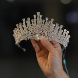 Bridal Wedding Dress Headdress Crown Alloy Rhinestone Temperament Sweet Luxury - Nioor