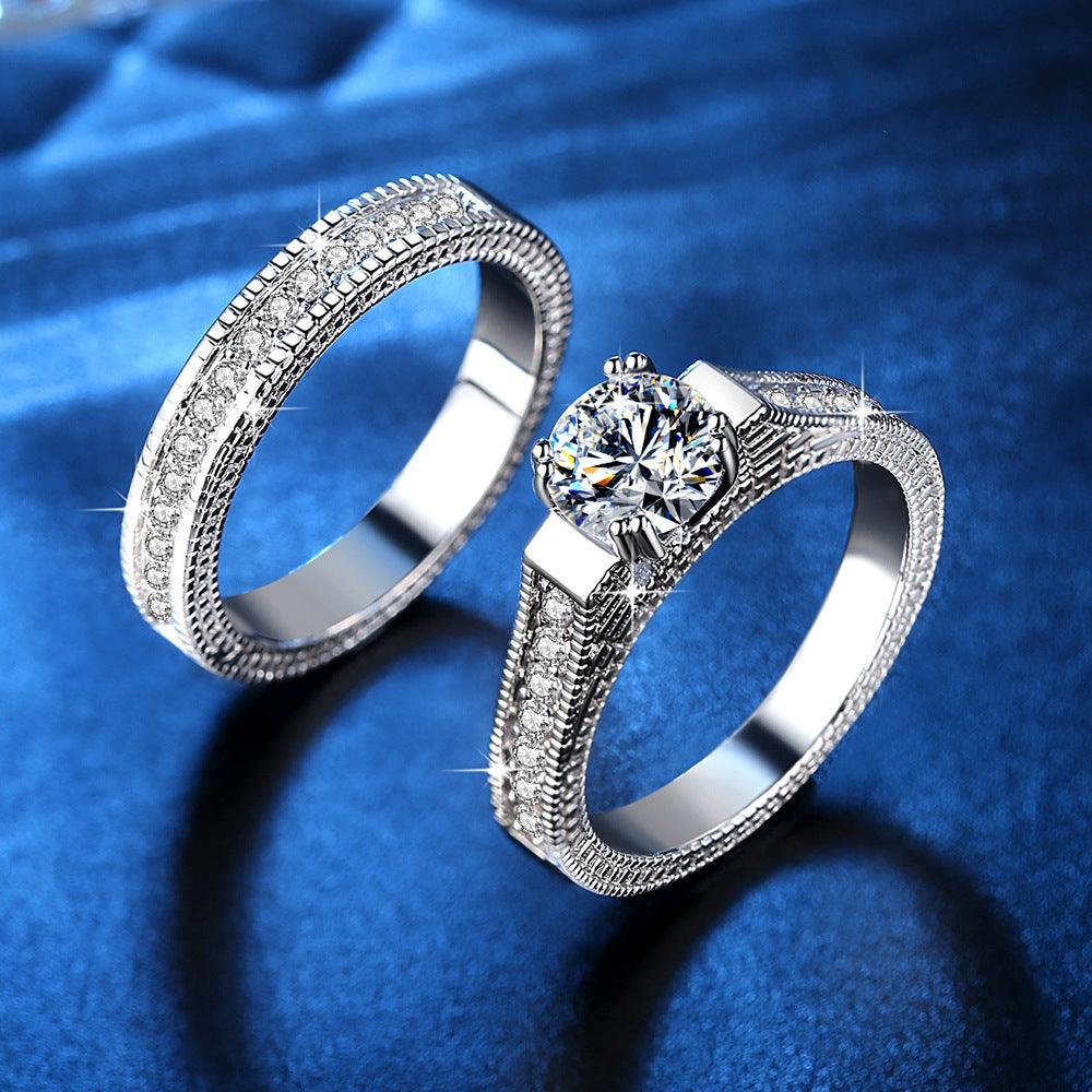 European And American Fashion New Jewelry Amazon Accessories Personality Ring Zircon - Nioor