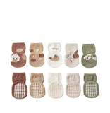 Children's Mid-calf Cute Cartoon Non-slip Dotted Rubber Floor Socks