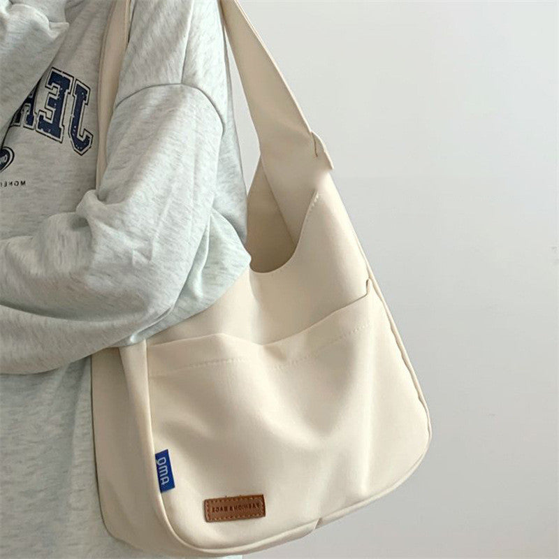 Fashion Casual Embroidered Tooling Canvas Messenger Bag