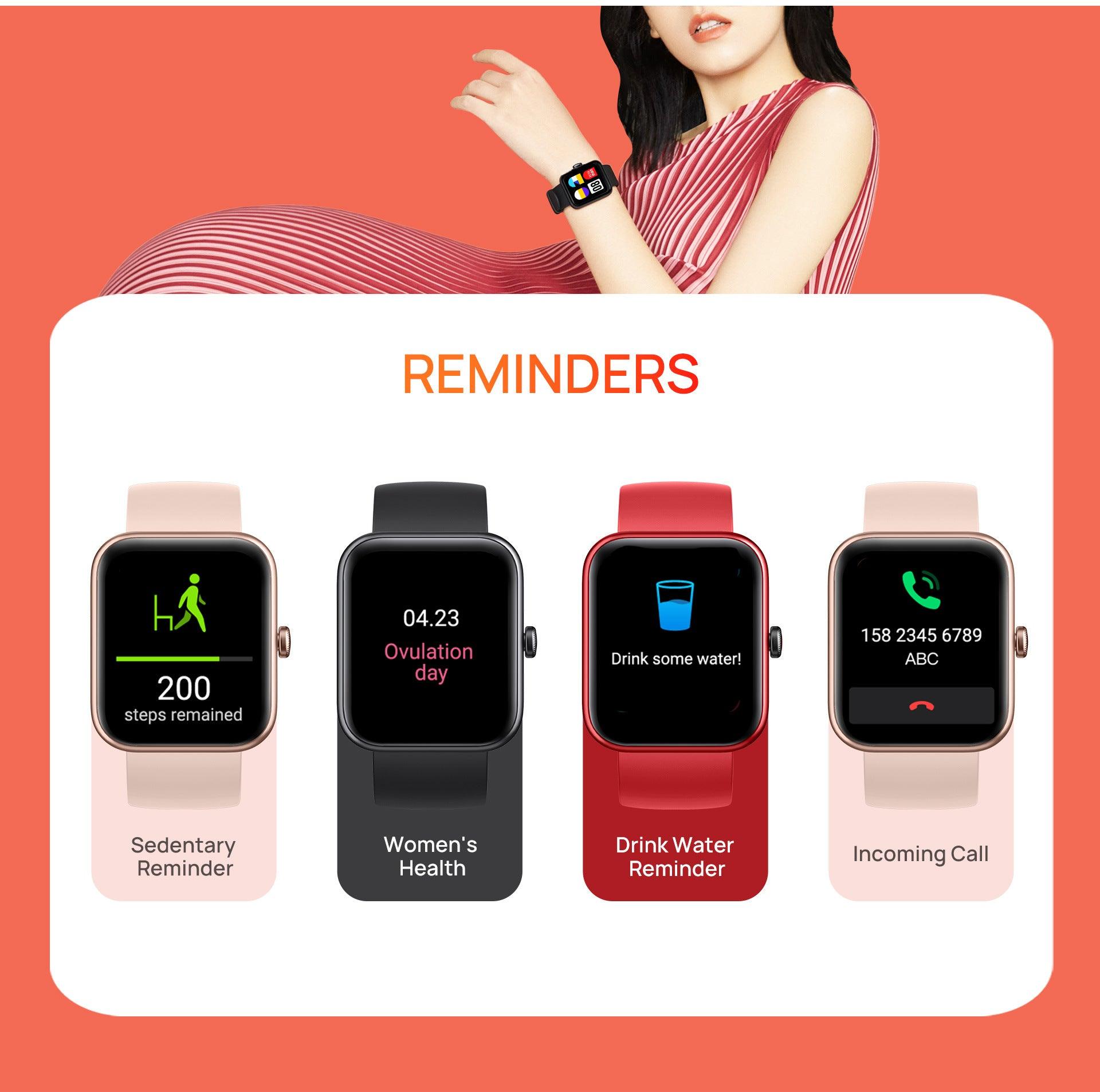 Smart Watch 1.69 Inch 300mAh Multiple Sports Modes And Multiple Languages - Nioor