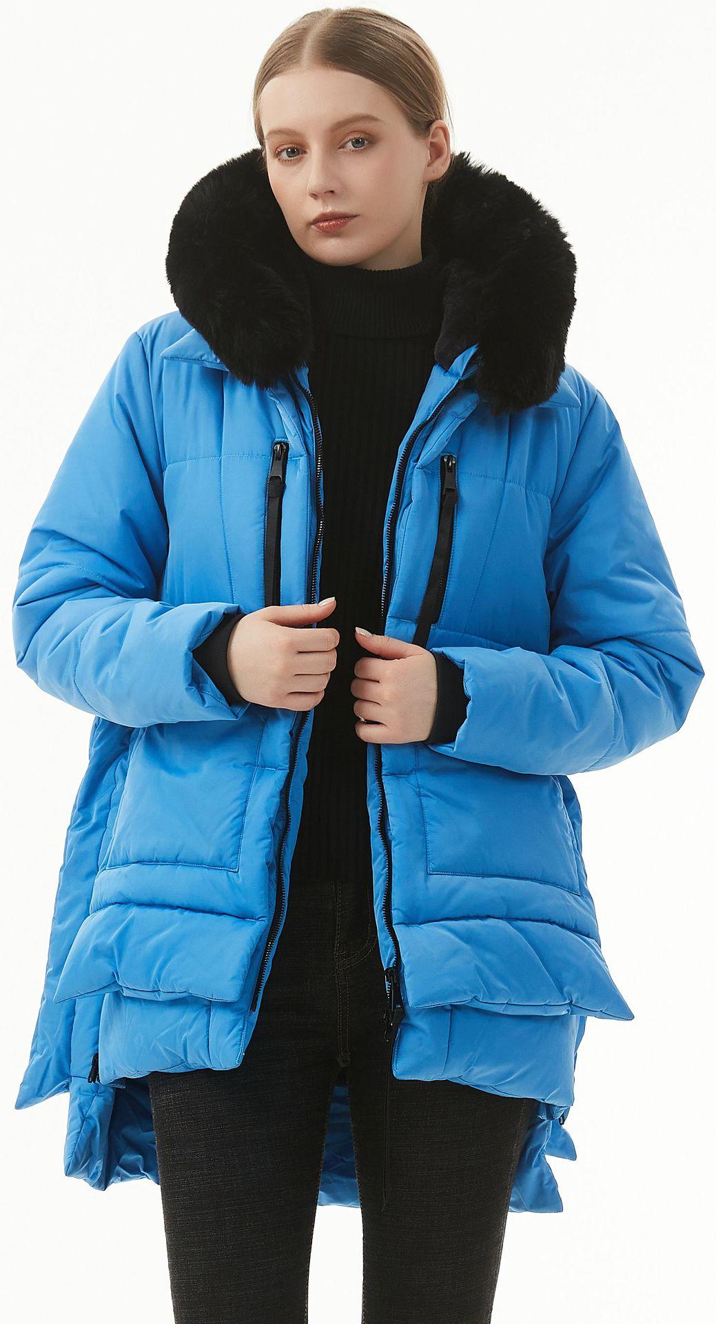 Women's Casual Hooded Middle Long Cotton-padded Coat - Nioor