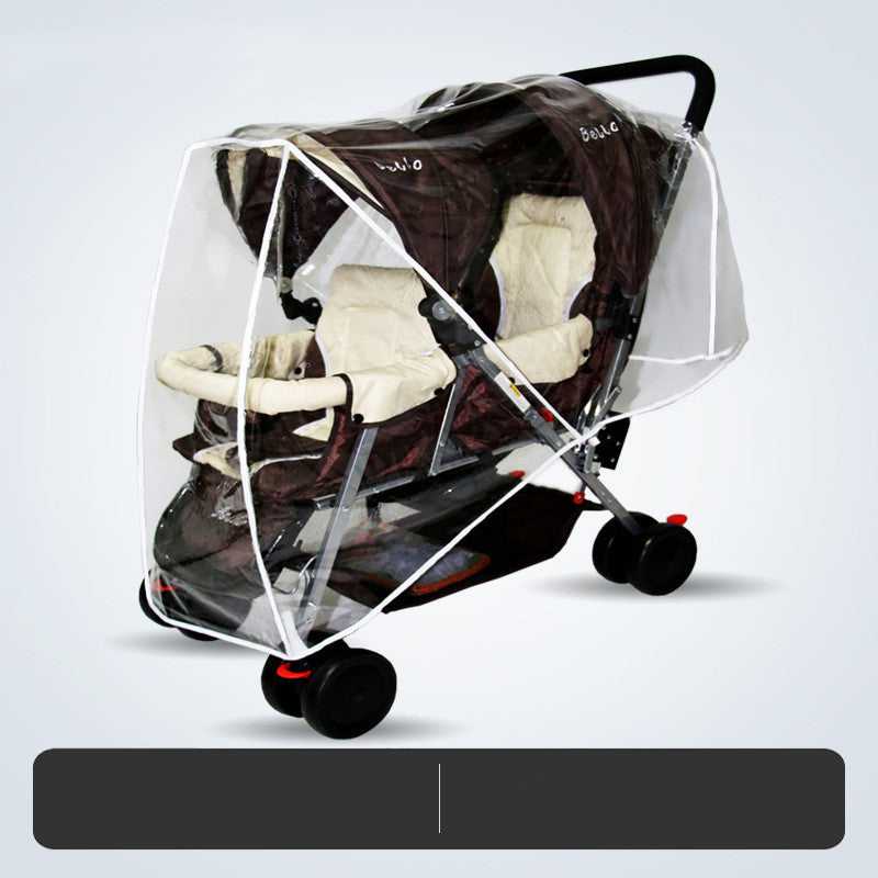 Universal Twin Stroller Rain And Windproof Cover