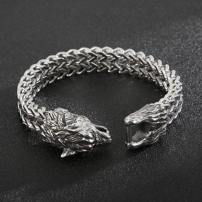 Stainless Steel Cast Animal Retro Personalized Bracelet