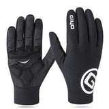 Breaking Wind Plus Velvet Long Finger Mountain Highway Bicycle Riding Touch Screen Gloves - Nioor