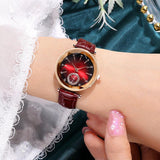 Women's Fashion Simple Bright Bamboo Knot Pattern Belt Watch - Nioor