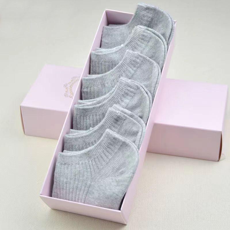 Women's Low-cut Athletic Socks Sweat-absorbent Short Waist Female Cotton Socks - Nioor