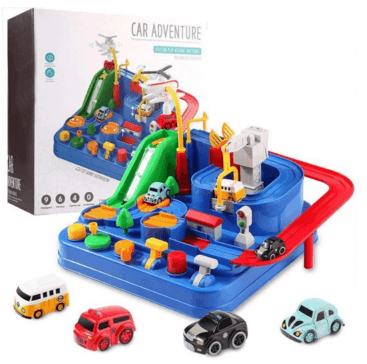 Cars Pass Through Big Adventure Parking Lot Rail Car Toy Car Track Kids Toy - Nioor