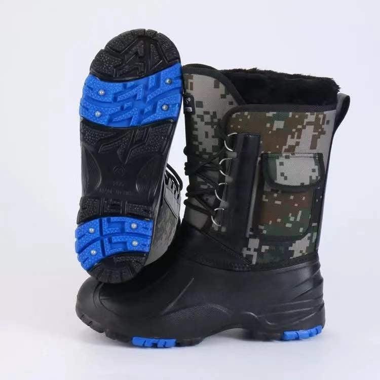 Fleece-lined Cotton-padded Warm Keeping Fishing Boots - Nioor