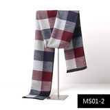 Men's Autumn And Winter Cashmere Warm Scarf - Nioor