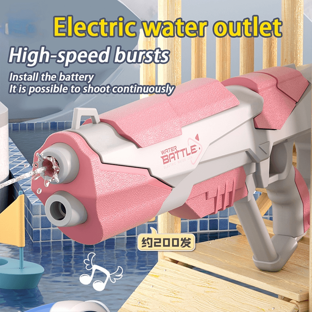 Space Water Gun Electric Automatic Water Absorption Water Fights Toy Outdoor Beach Swimming Pool Bath Toys For Children Kid Gift - Nioor