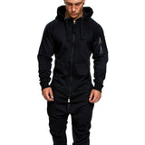 Autumn And Winter New Men's Hooded Fleece Jumpsuit - Nioor