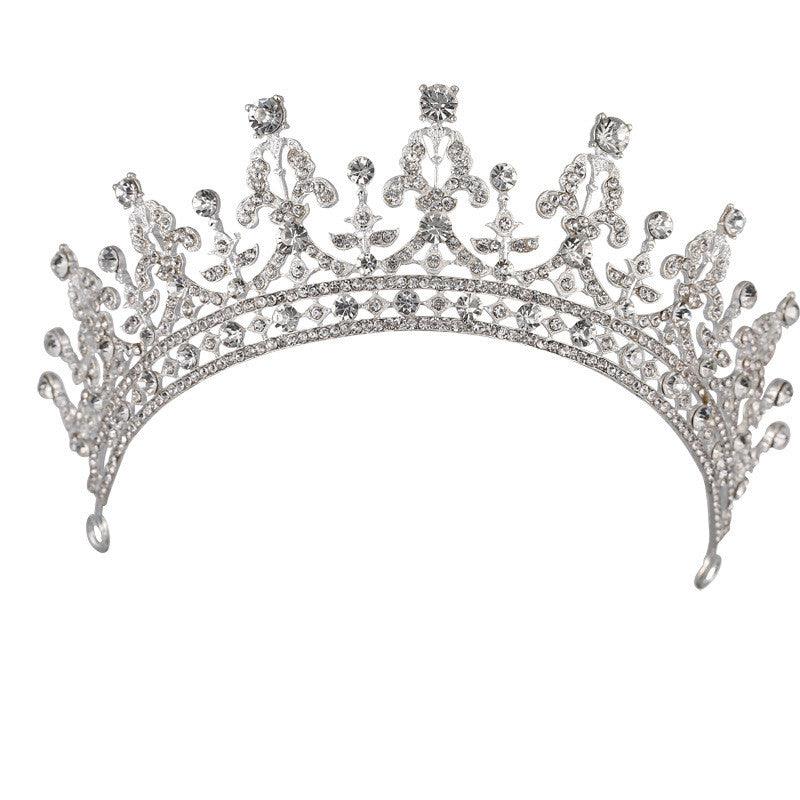 Queen Bridal Wedding Crown Headdress - Nioor