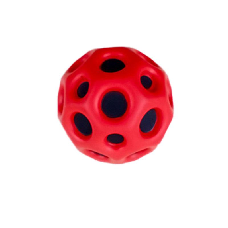 Hole Ball Soft Bouncy Ball Anti-fall Moon Shape Porous Bouncy Ball Kids Indoor Outdoor Toy Ergonomic Design - Nioor