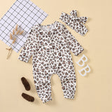 Heart-shaped Print Baby Jumpsuit