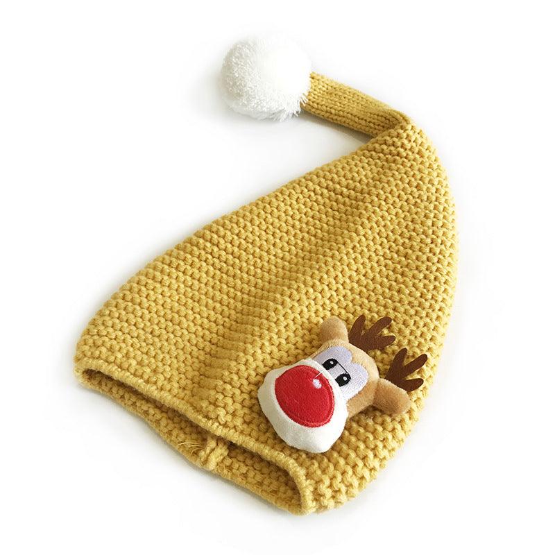 Cute Autumn And Winter Thermal Head Cover Casual Knitted Wool Hat - Nioor