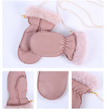 Children's Warm And Thick Mitten Sheepskin Gloves