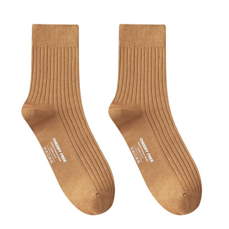 98 Australian Cotton Double Needle Socks Men's Business - Nioor