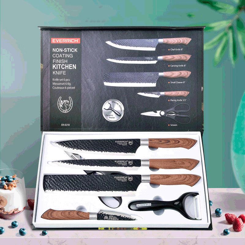 Gift Household Stainless Steel Kitchen Knife Six-piece Set - Nioor