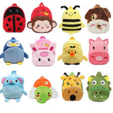 Lovable 1-2 year old boys and girls small books to prevent loss of cartoon Plush bag baby traction rope one piece - Nioor