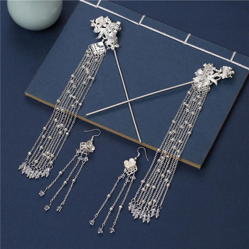 Shaking Hairpin Ancient Style Hair Accessories Complete Set - Nioor