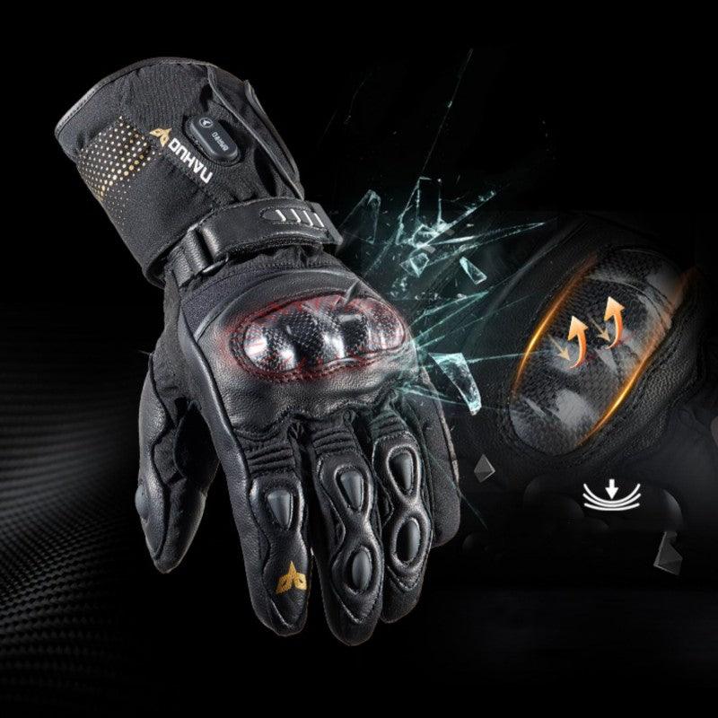 Electric Heating Gloves Men's Motorcycle Winter Warm Waterproof Anti-fall - Nioor