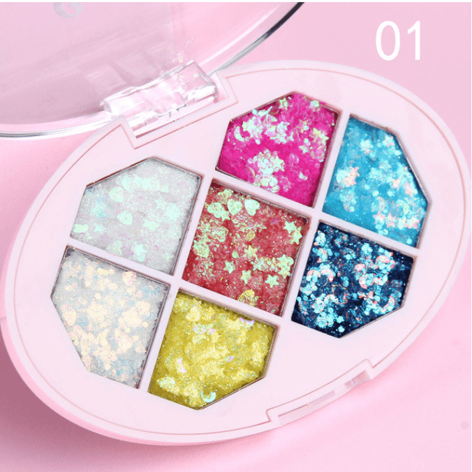 Face Jewels Eyeshadow Shimmer Pigment Body Face Eye Glitter Sequin Gel Cream Eye Shiny Skin Face Festival Cosmetic Glitter - Nioor