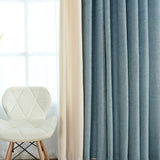 Factory direct stitching simple solid chenille curtain high shading curtain finished living room bedroom curtains - Nioor