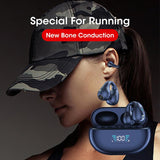 Bone Conduction Headphones TWS Earbuds Ear Clip Bluetooth 5.3 Touch Wireless Earphone In-Ear Bass HIFI Sports Headset - Nioor