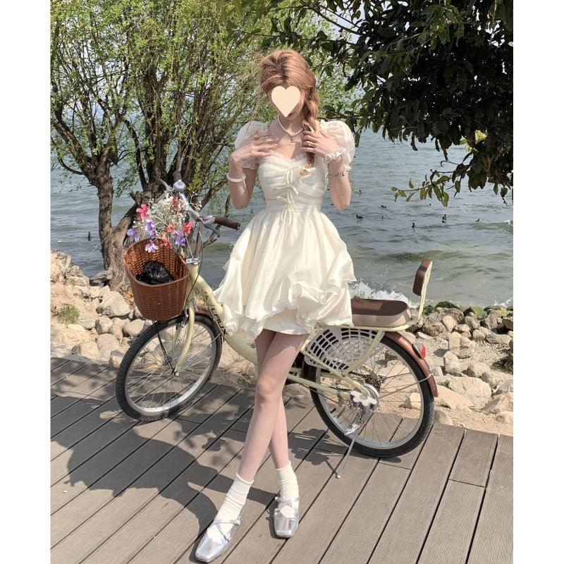 Fairy Butterfly Fairy Short Sleeve Dress - Nioor