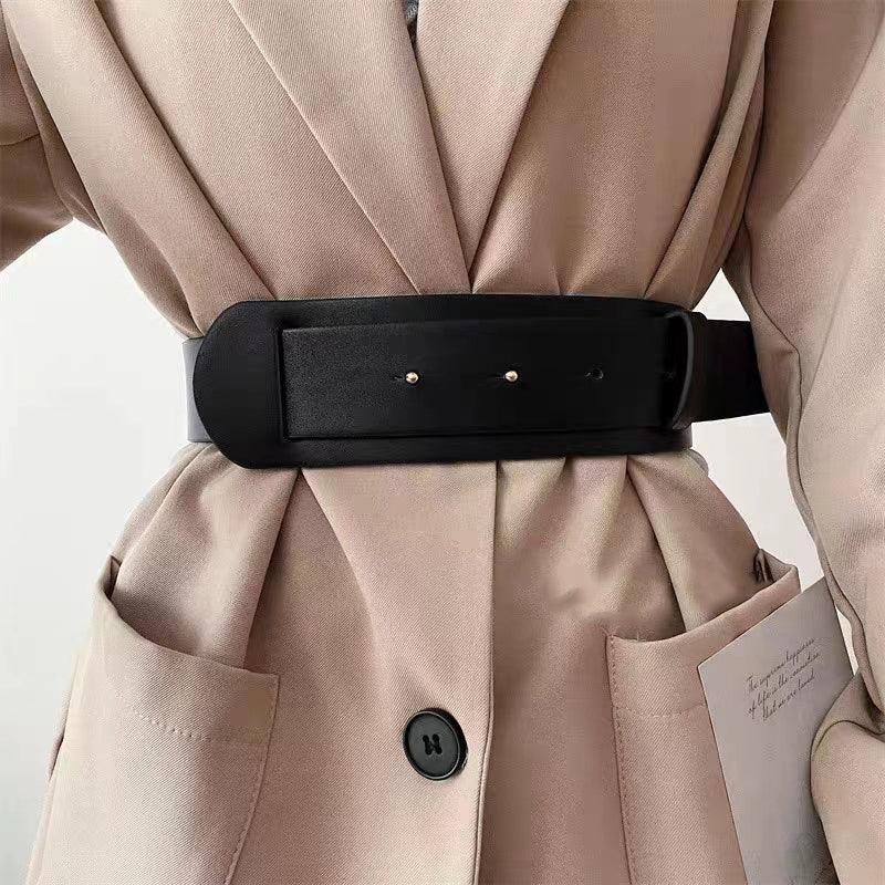 Fashion High Design Sense Wide Waist Wrap Waist Belt Blouse Skirt Coat Slimming Accessories - Nioor