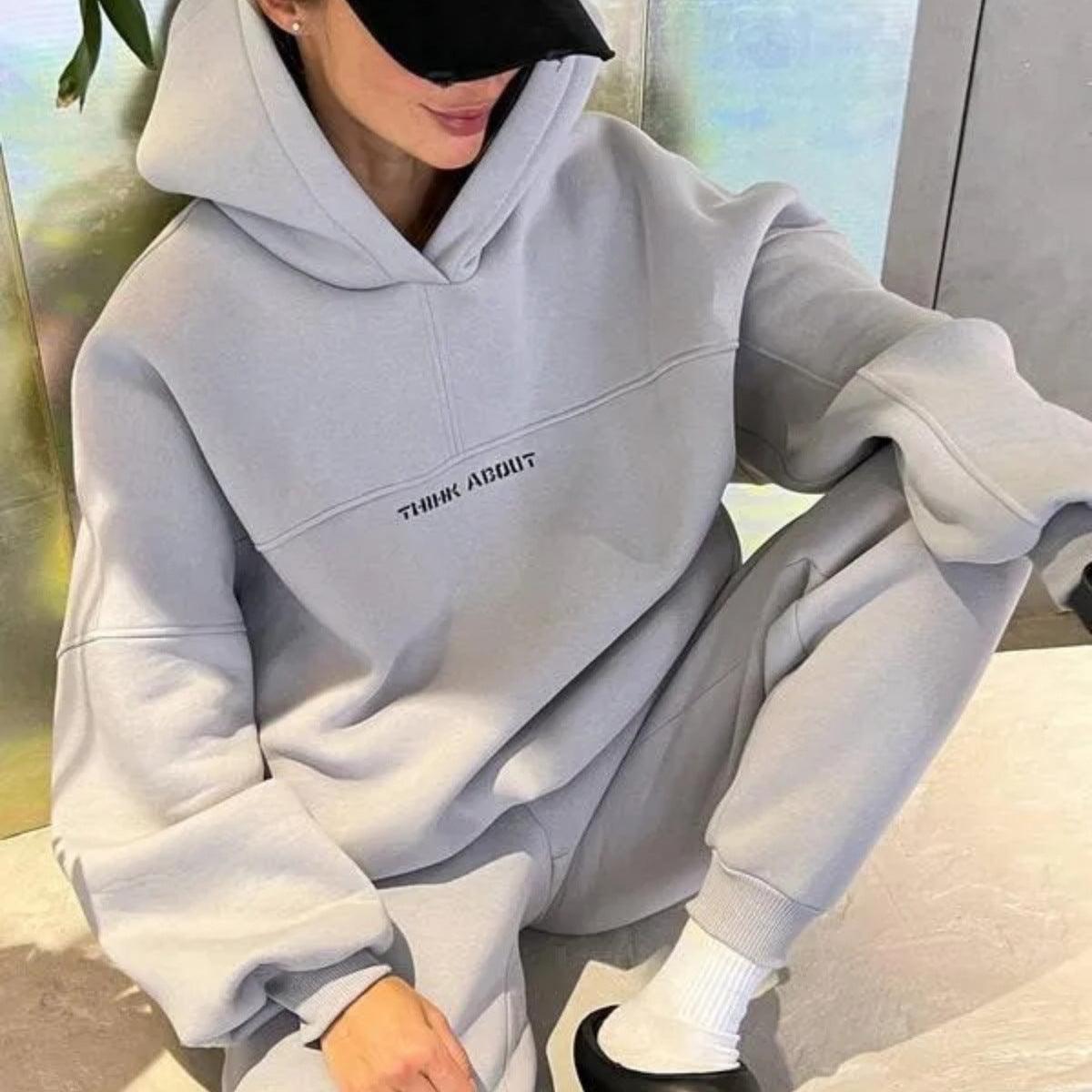 Fashion Hooded Sports And Leisure Sweater Suit - Nioor