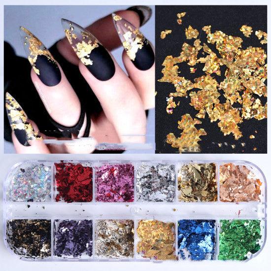 Fashion Nail Gold Foil In Fashion Ornament - Nioor