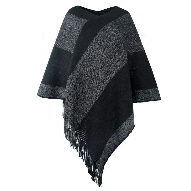 Fashion Tassel Knitted Scarf Shawl - Nioor