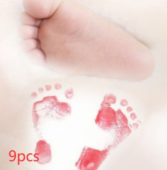 Anti - virus infective baby hand - foot - hand - hand - hand - hand - foot - hand printing table baby footprint - free washing printing oil