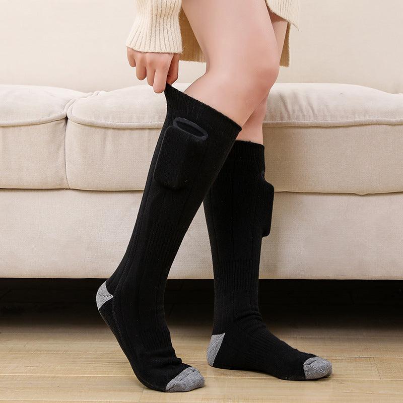 Men's And Women's USB Thermostat Electric Heating Thermal Socks - Nioor