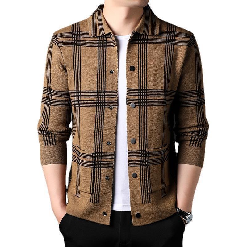 Korean Style Trendy Loose Casual Youth Lapel Outerwear Sweater - Nioor