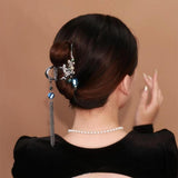 Grab Clip Metal Hairpin Female Back Of Head Pan Hair Shark - Nioor