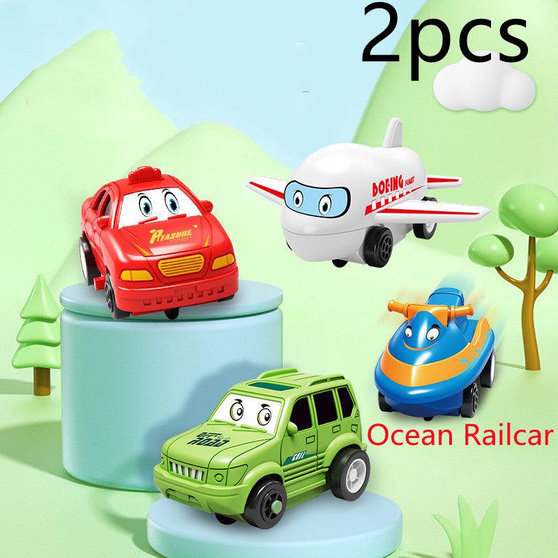 Children Puzzle Electric Railroad Speeder DIY Assembly Electric Car Automatic Rail City Scene Construction Education Toy Gift - Nioor