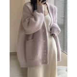 Women's Stylish Knitted Cardigan Jacket - Nioor