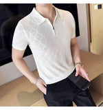 Men's Short Sleeved T Shirt Lapel - Nioor