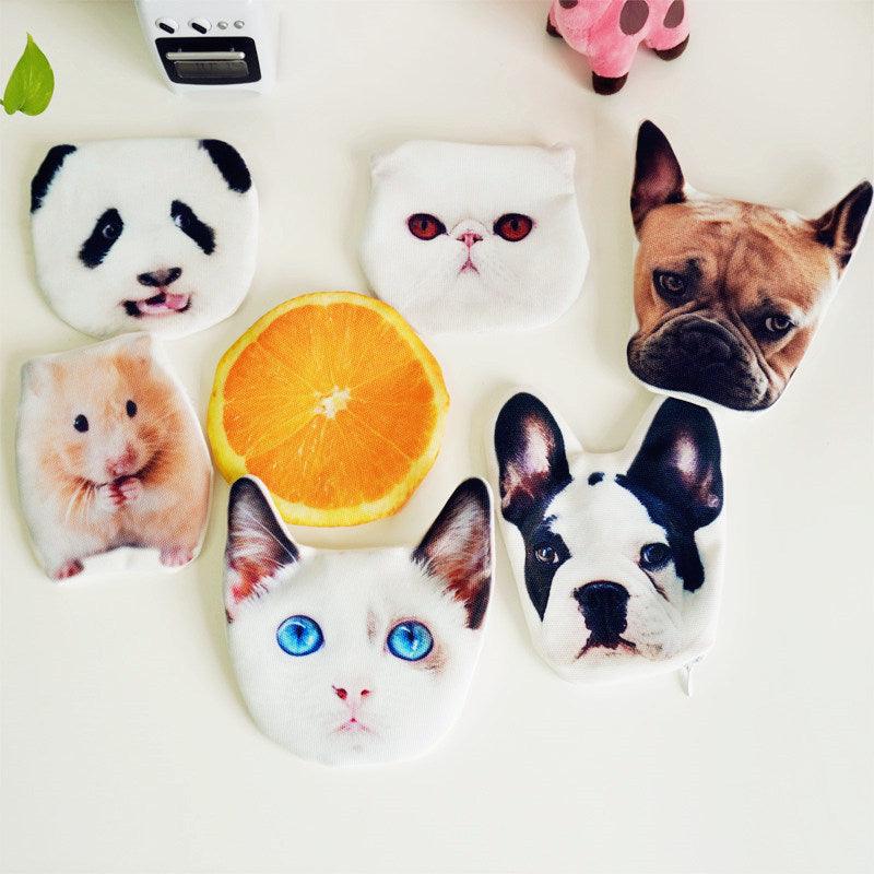 Pet Coin Purse, Cute Cat, Dog, Rabbit, And Fruit Key Case - Nioor